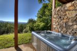 Sunrock Mountain Hideaway - Hot tub on bottom level 